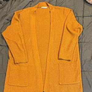 Pink Clover Mustard Cardigan Sweater